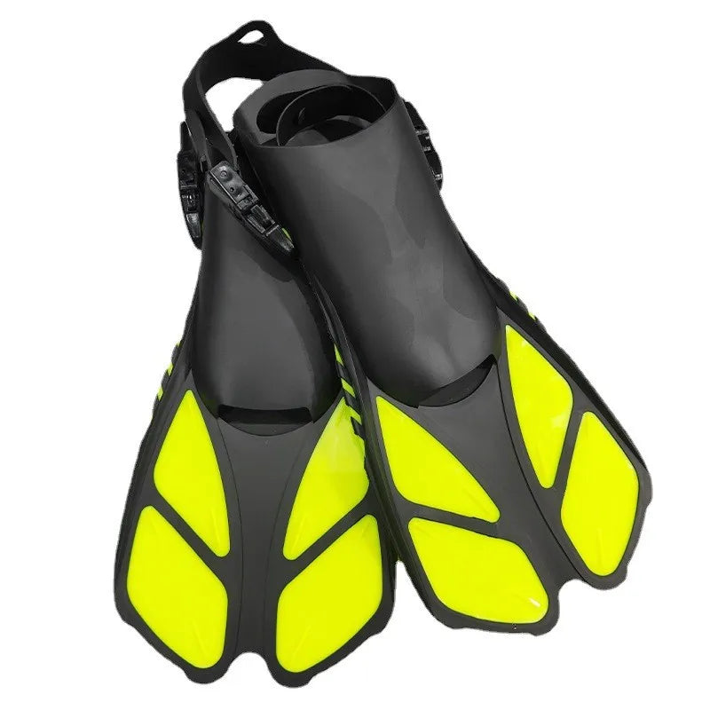 Adult Adjustable Diving Fins - Open Heel Snorkeling Flippers