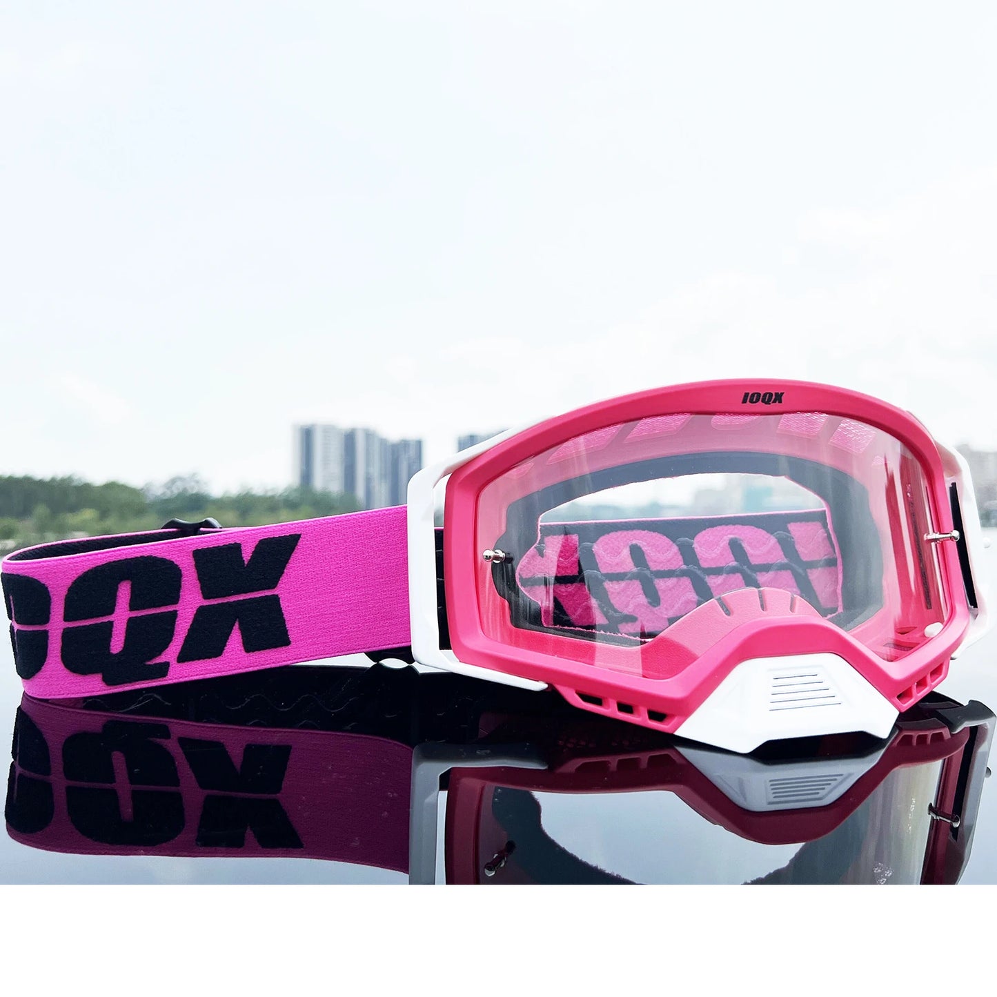 IOQX Motorcycle Goggles - Anti-Fog Safety Eyewear for Motocross & Riding