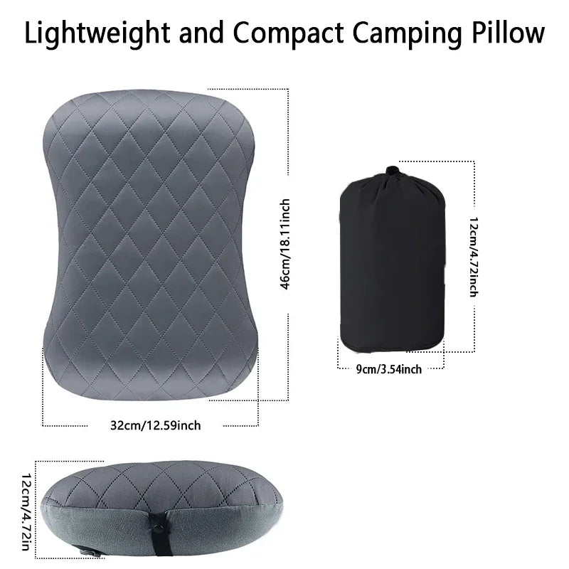Ultralight Inflatable Travel Pillow - Ergonomic Neck & Lumbar Support
