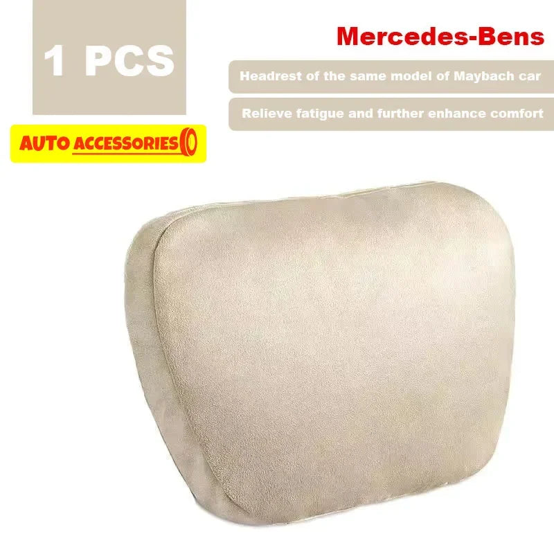 Maybach Design S-Class Car Headrest Pillow - Premium Adjustable Neck Support Cushion