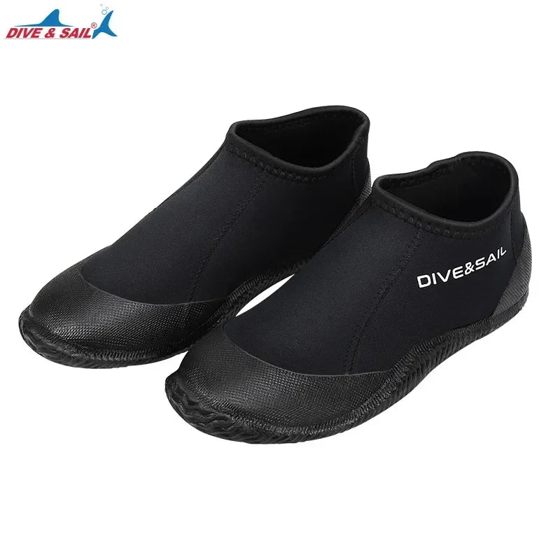 Professional 3mm Neoprene Diving Boots - High-Top Warm Water Shoes
