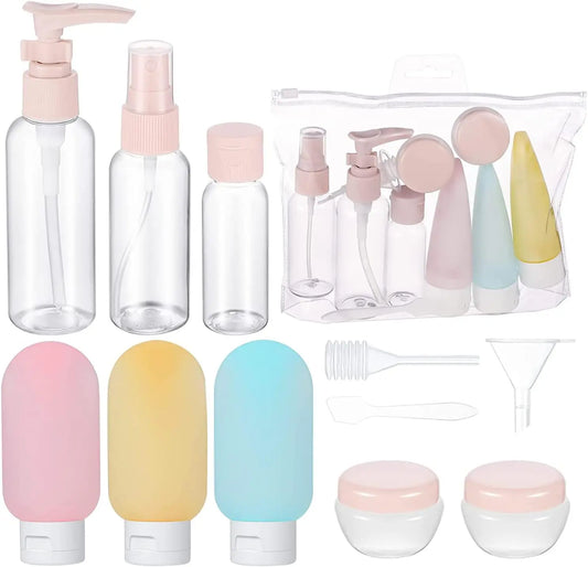 Travel Refillable Bottle Set - TSA Approved Leak-Proof Containers for Toiletries