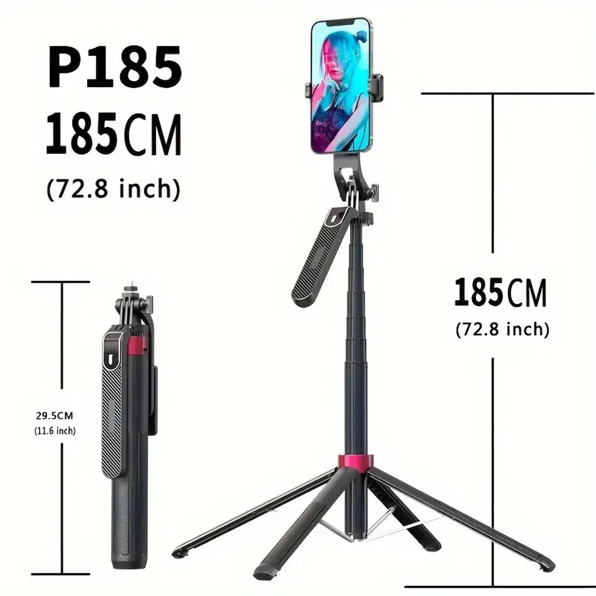 Professional Portable Camera Tripod with Wireless Remote - 360° Rotation