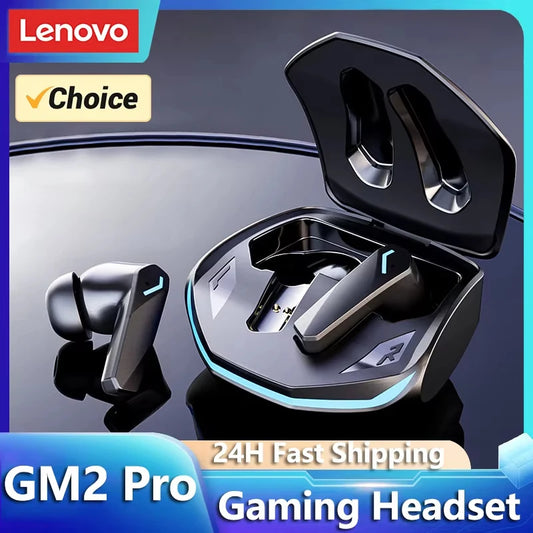 Lenovo GM2 Pro Wireless Gaming Earbuds - Bluetooth 5.3 with Active Noise Cancellation