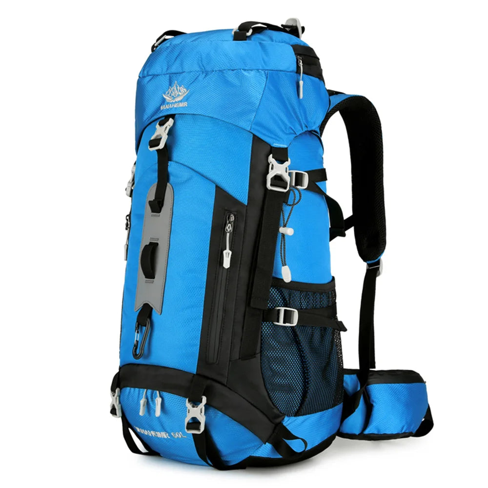 60L Waterproof Hiking Backpack - Large Capacity Mountaineering Pack