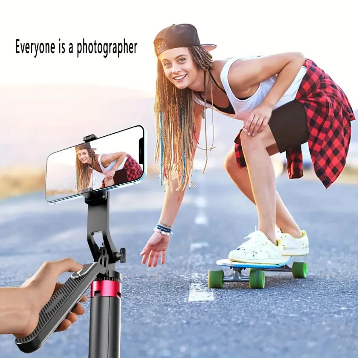 Professional Portable Camera Tripod with Wireless Remote - 360° Rotation