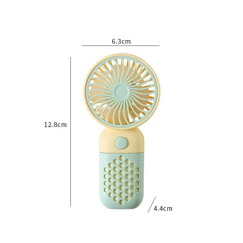 KUALOOL Mini USB Handheld Fan - Portable Rechargeable Pocket Fan