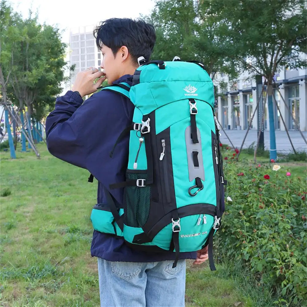 60L Waterproof Hiking Backpack - Large Capacity Mountaineering Pack
