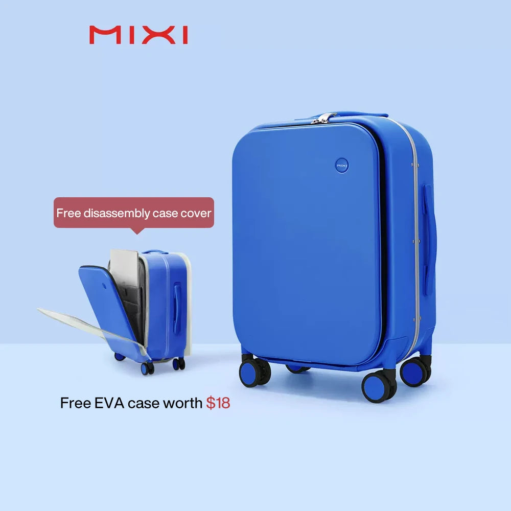 Mixi Aluminum Frame Rolling Suitcase - Premium Carry-On Luggage