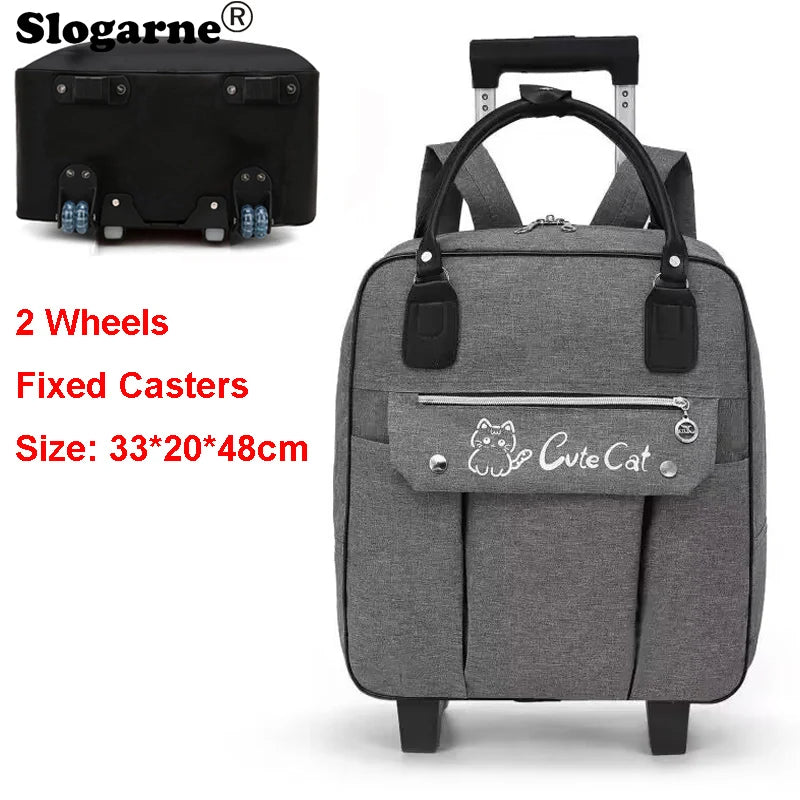 Rolling Travel Luggage with Spinner Wheels - Large Capacity Duffel Bag