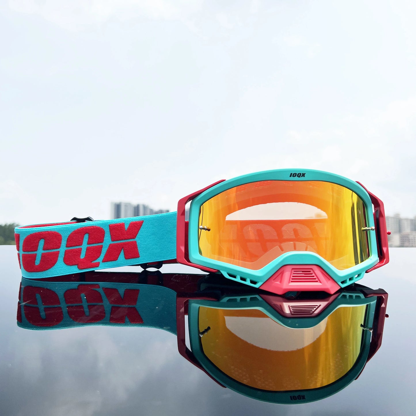 IOQX Motorcycle Goggles - Anti-Fog Safety Eyewear for Motocross & Riding
