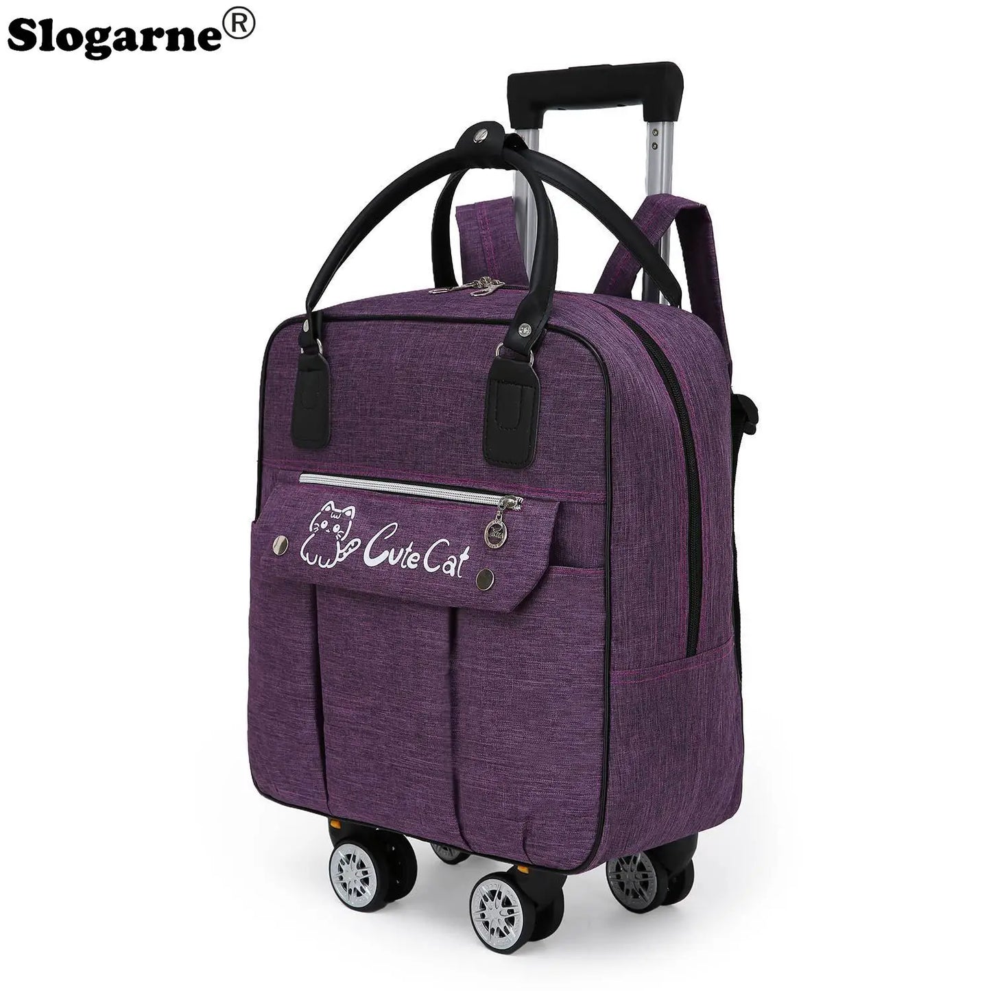 Rolling Travel Luggage with Spinner Wheels - Large Capacity Duffel Bag