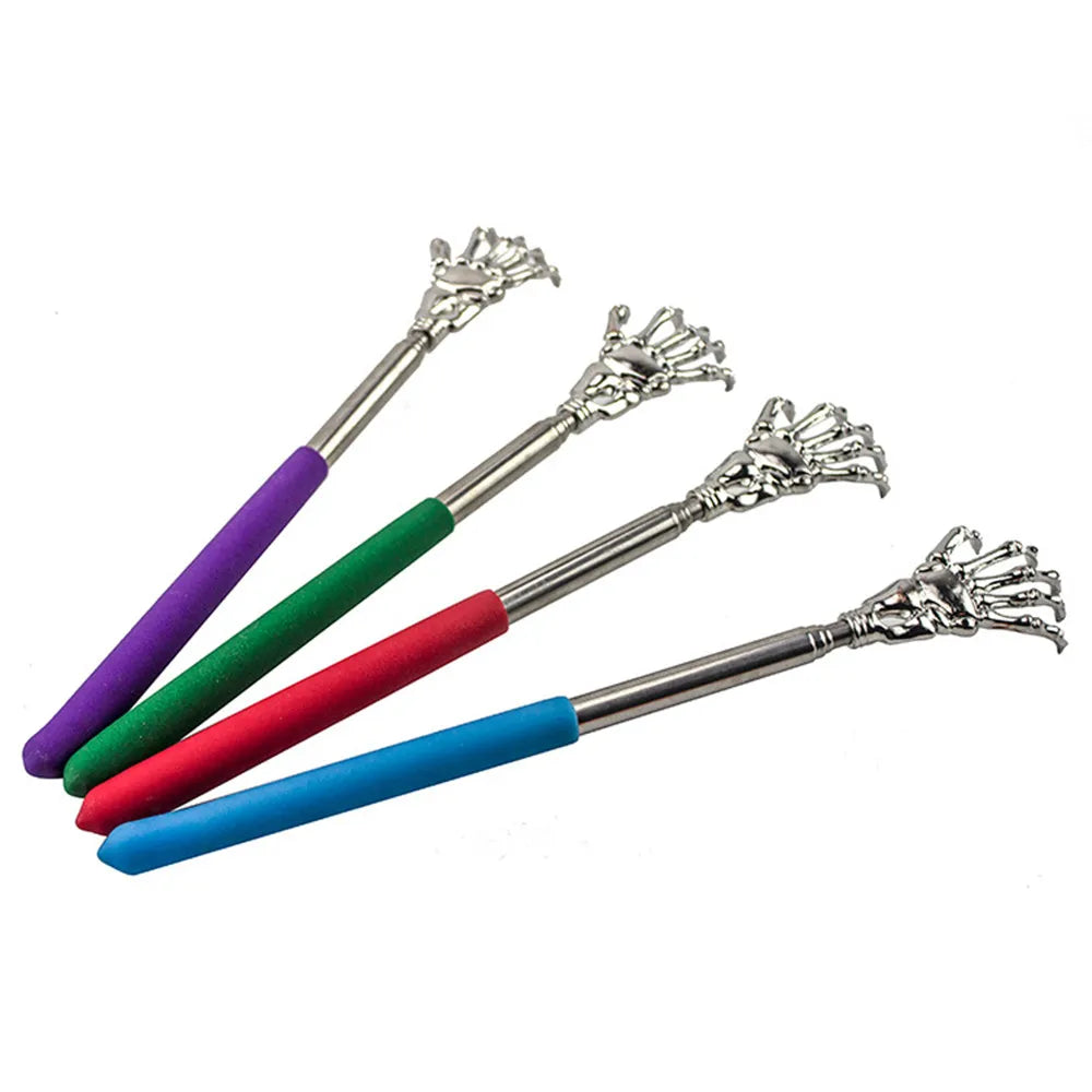 Telescopic Stainless Steel Back Scratcher - Extendable Massage Tool