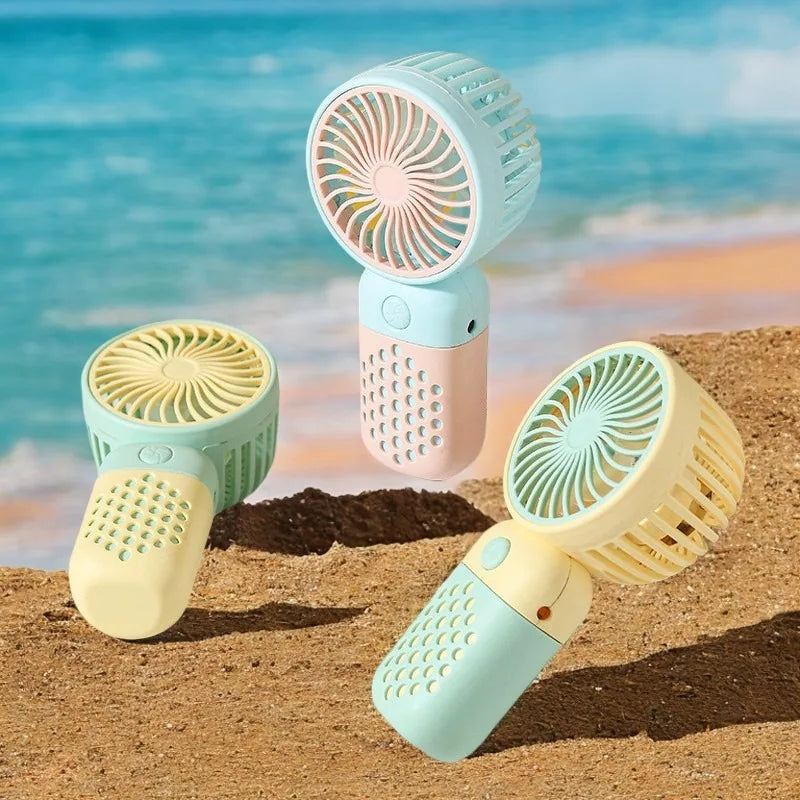 KUALOOL Mini USB Handheld Fan - Portable Rechargeable Pocket Fan