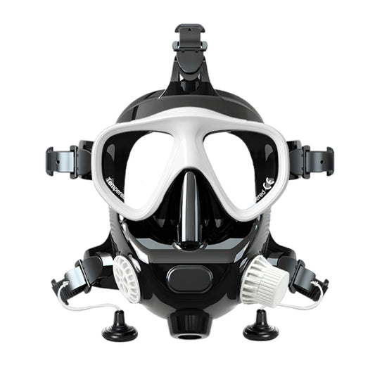 ChikaDIV Full Face Diving Mask with Camera Mount - Compatible with 1L+ Scuba Tanks