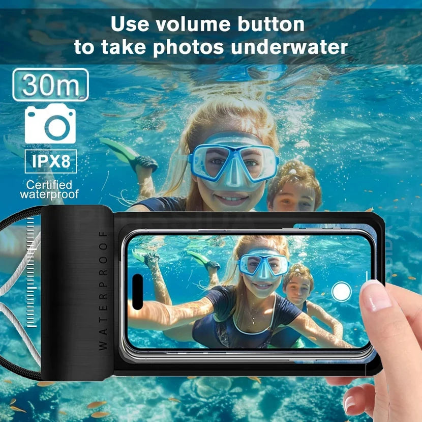 Universal Waterproof Phone Case - IPX8 Certified Underwater Dry Bag