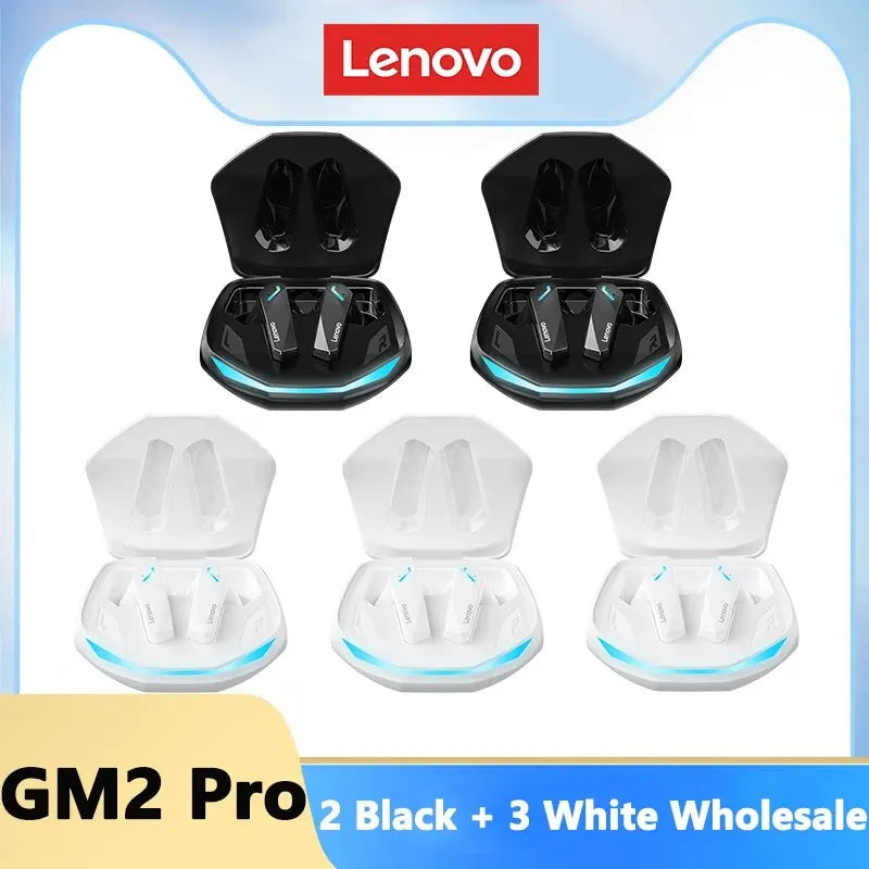 Lenovo GM2 Pro Wireless Gaming Earbuds - Bluetooth 5.3 with Active Noise Cancellation
