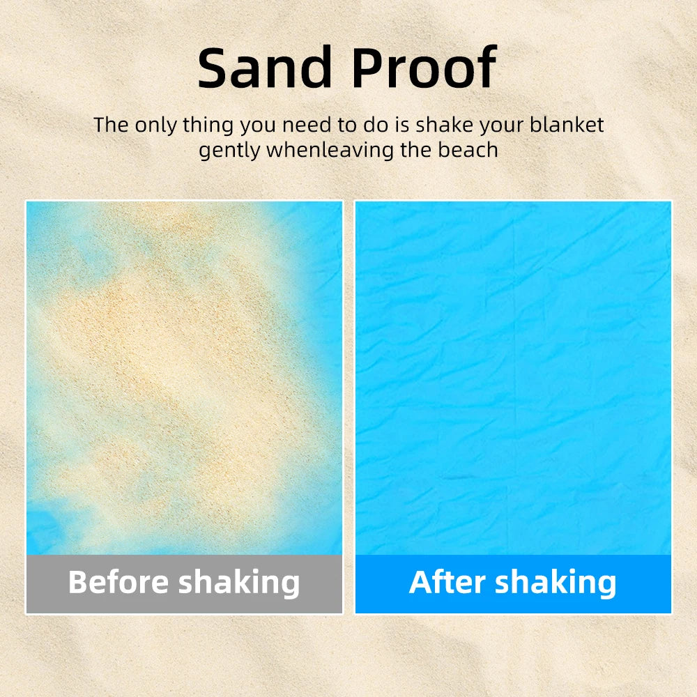 Premium Waterproof Beach Mat - Extra Large Camping Blanket