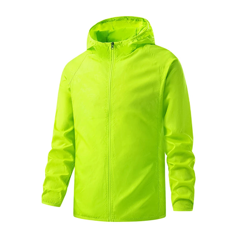 LNGXO Unisex Waterproof Hiking Jacket - Lightweight Sun Protection Windbreaker