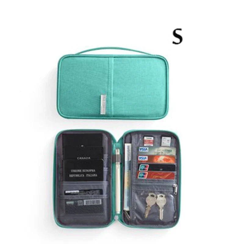 Multi-Function Travel Passport Holder & Document Organizer