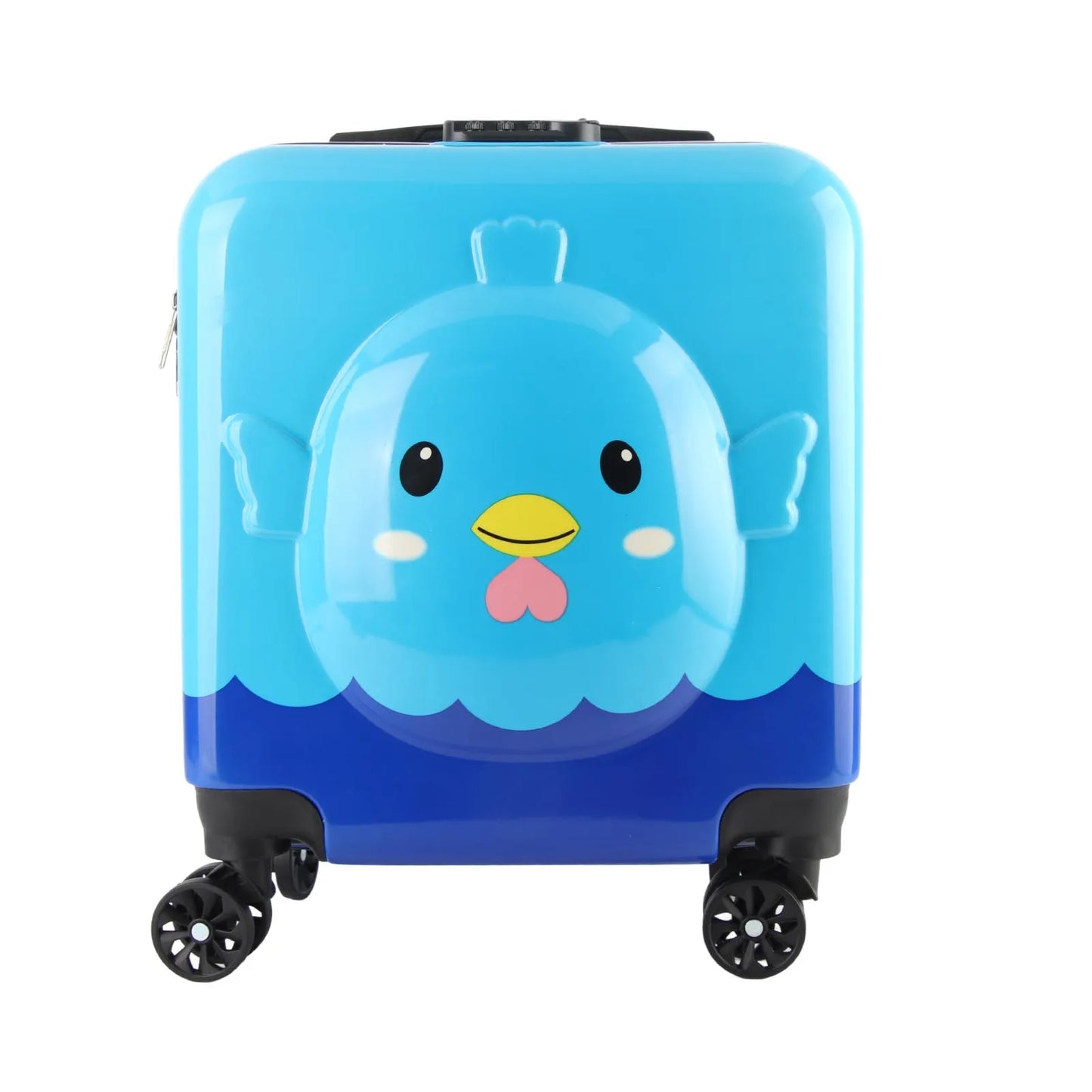 Children's Rolling Suitcase with 360° Spinner Wheels