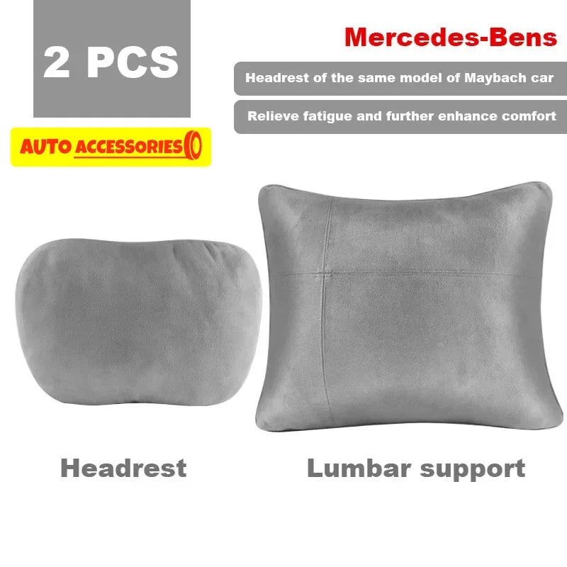 Maybach Design S-Class Car Headrest Pillow - Premium Adjustable Neck Support Cushion
