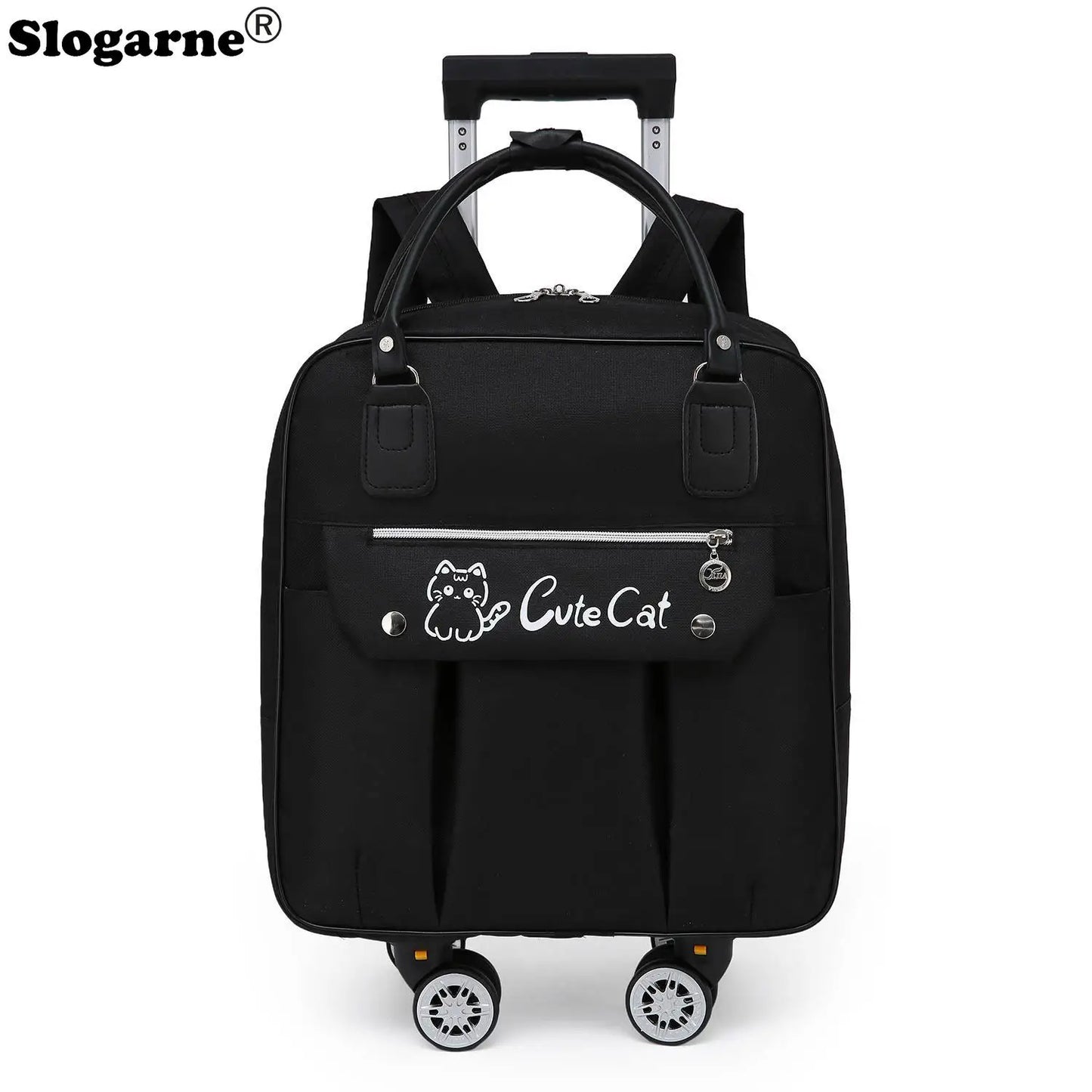 Rolling Travel Luggage with Spinner Wheels - Large Capacity Duffel Bag