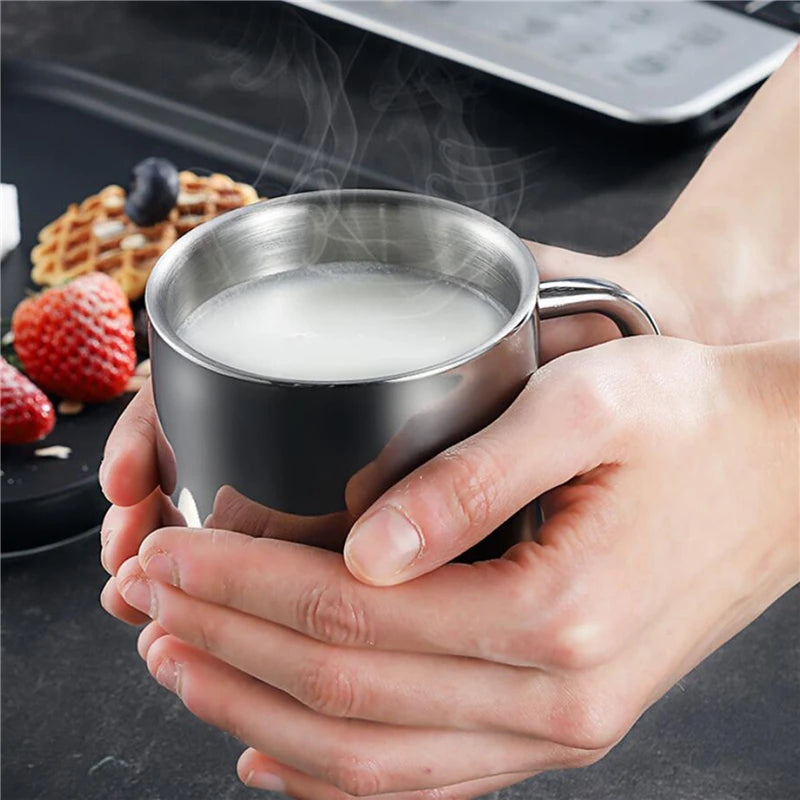 Insulated Stainless Steel Travel Mug with Lid - 320ml