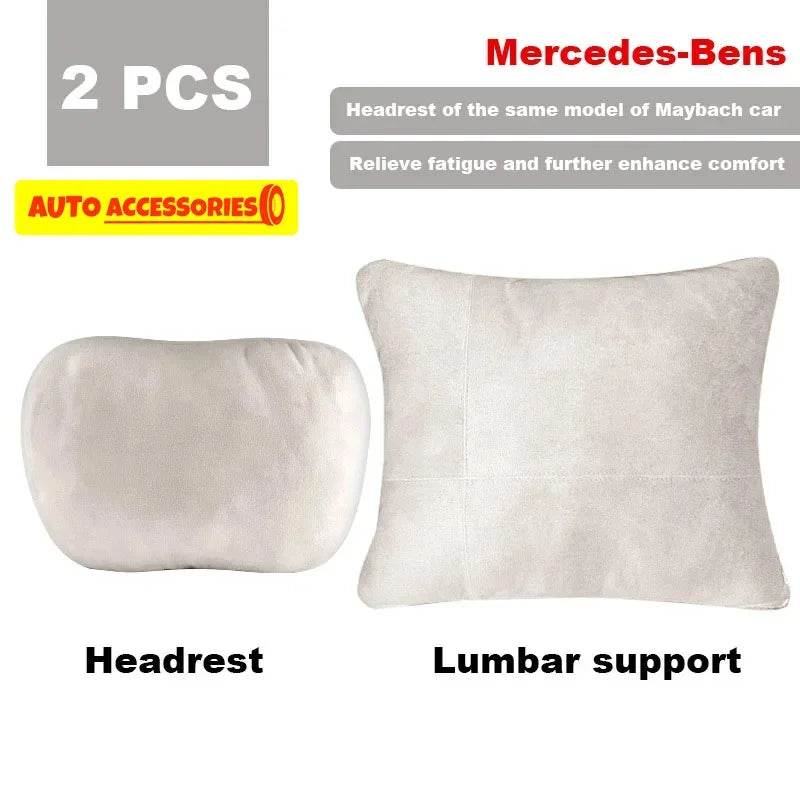 Maybach Design S-Class Car Headrest Pillow - Premium Adjustable Neck Support Cushion