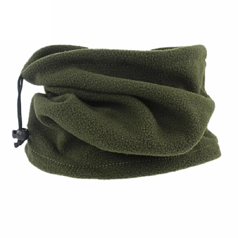 Polar Fleece Winter Neck Gaiter - Adjustable Windproof Face Mask