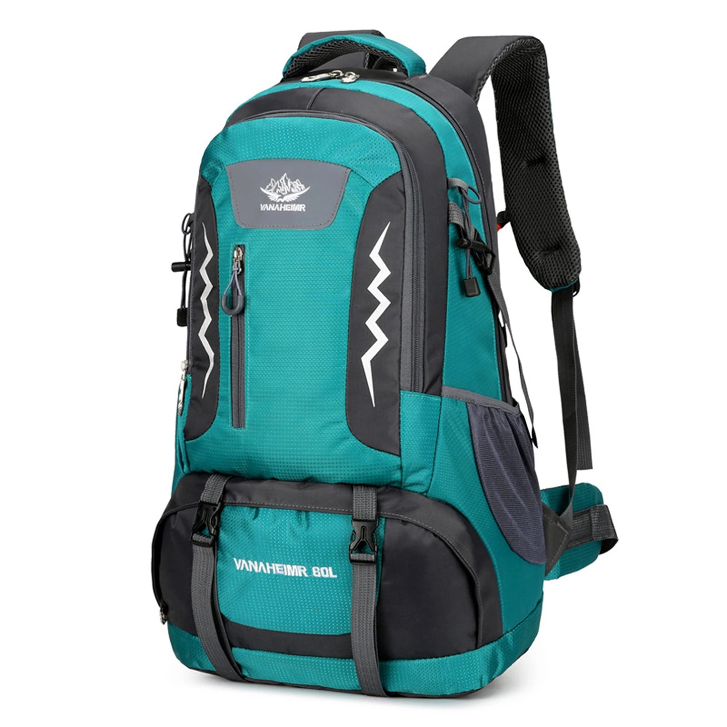 60L Water-Resistant Hiking Backpack - Professional Outdoor Camping Pack