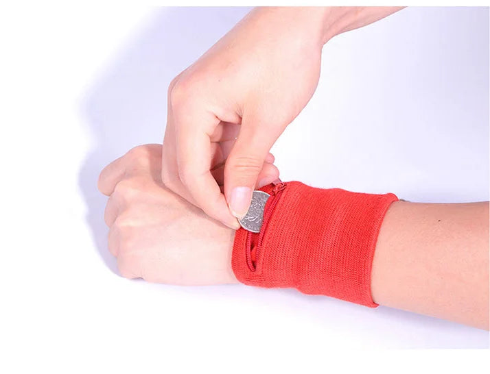Athletic Zipper Wristband Wallet - Secure Storage for Keys, Cards & Cash